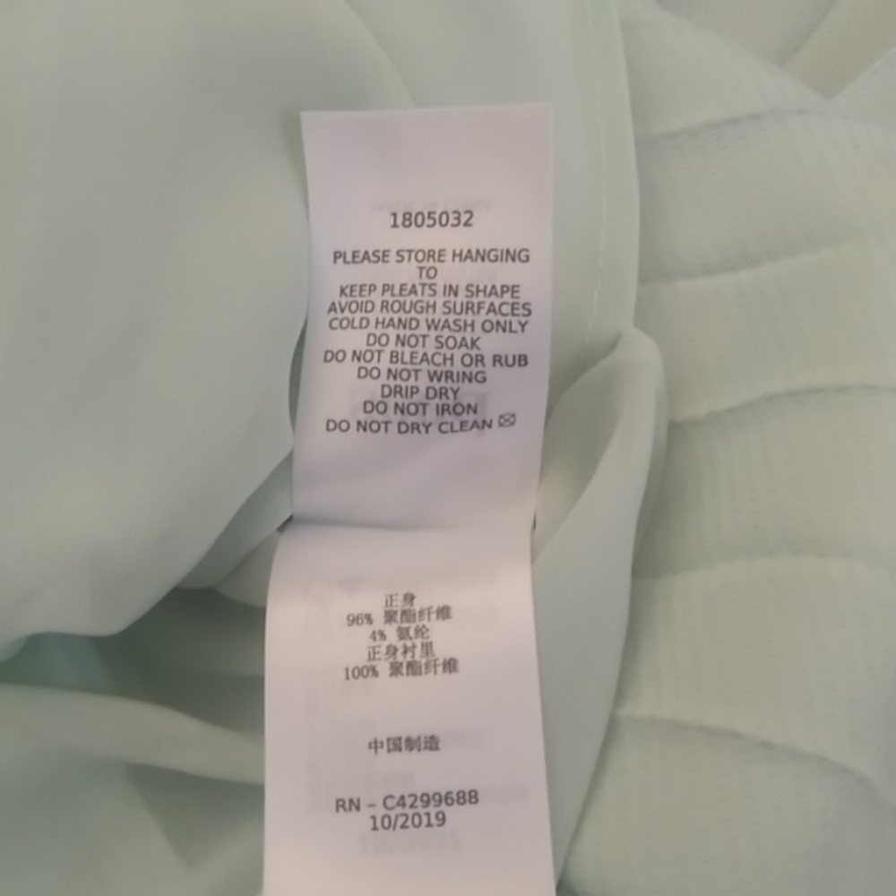 BNWT Seed Heritage pale mint pleated midi skirt size 10 - Picture 6 of 8